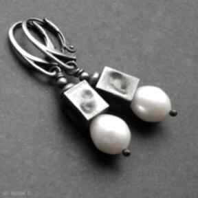 Oksydowane srebro z perłą cudosfera
