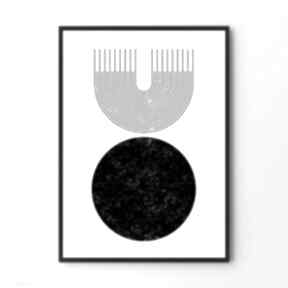 Plakat black line #3 30x40 cm hogstudio obraz, mieszkanie, salon, prezent, dekoracje