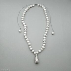 Naszyjnik barocco no 1 naszyjniki galeria nuit perłowy, biżuteria z perłami, perły słodkowodne