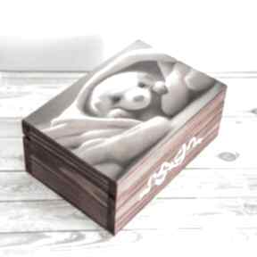 Pudełko drewniane - tchórzofretka pudełka mały koziołek, koziołkowe love, zwierzęta, dla niej