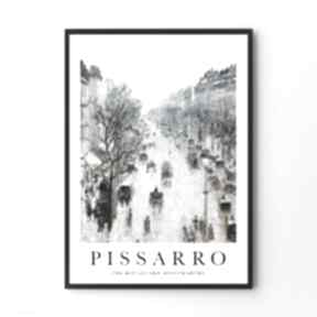 Pissarro the boulevard montmartre - plakat 30x40 cm plakaty hogstudio, obraz, paryż, rycina