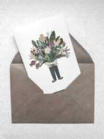 Kwiaty dzień kartki ohmagdaart karta dla babci, dziadka, urodziny, podziękowania