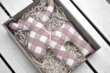 Pomysł? Renifer z materiału dzwoneczkiem w pudełku dekoracje świąteczne art anette styl