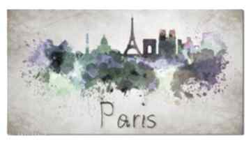 Obraz XXL miasto paris 1 - 120x70cm na płótnie paryż ale obrazy, duży