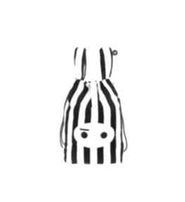 Stripes funny bunny bag worek, kosmetyczka, plecak, torebka