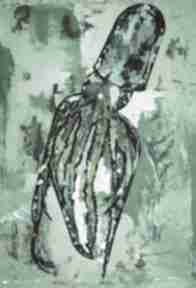 obraz akrylowy drzewodr ośmiornica
