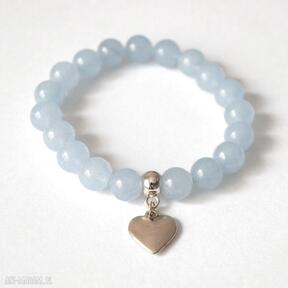 Bransoleta baby blue jade&heart camshella jedeity, jade, heart, serduszko