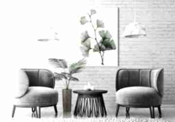 Obraz drukowany na płótnie roślina miłorząb japoński 50x70cm 03139 ludesign gallery, do salonu