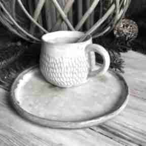 ceramiczny - lodowy ceramika smokfa kubek, jasny na kubeczek, kawę, prezent