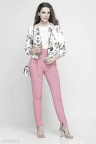 Lekka różowa letnia casual, zwiewna, prosta bluzki