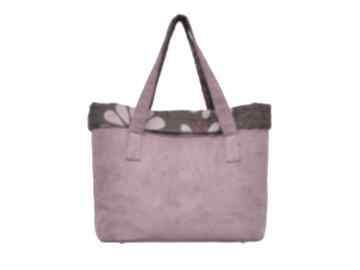 0003 różowa torba damska ręki shopper bag dzień woodpecker modne