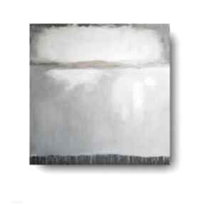 Abstrakcja obraz akrylowy formatu 60 cm paulina lebida, akryl, kwadrat
