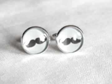 Moustache - norway spinki do mankietów koniec kropka, wąsy, prezent