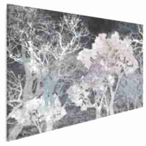 Obraz na płótnie - ciemne 120x80 cm 18103 vaku dsgn drzewa, kolorowy, abstrakcja, nowoczesny