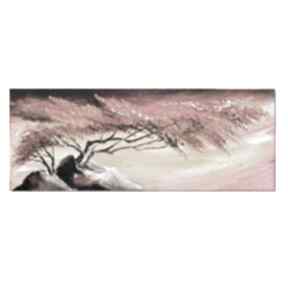 Samotne 2, ręcznie malowany aleksandrab obraz, nowoczesny, drzewo, pejzaż