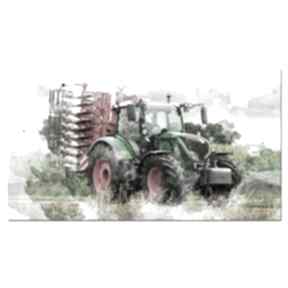 Obraz traktor 6 -60x30cm na płótnie ciągnik pokoik dziecka aleobrazy