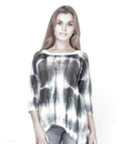 Sweterek swetry bellafeltro ombre, nadruk, print, cieniowana, bluzka