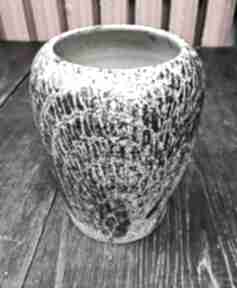 Wazon ręcznie wytoczony z gliny ceramika ceramystiq studio, handmade, akcesoria na kwiaty