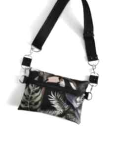 Saszetka modułowa 3w1 - tropic mini tasha handmade, na pas, crossbody, torebka tropikalna