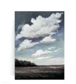 Chmury praca formatu 18x24 cm paulina lebida, rysunek, pastele