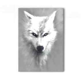 Obraz wilk: płótno: wiedźmin prezent, husky lili arts