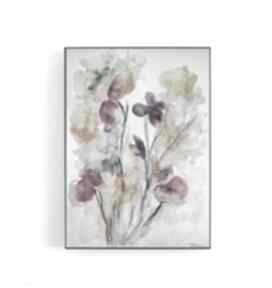 Abstrakcyjna łąka akwarela formatu A4 paulina lebida, kwiaty