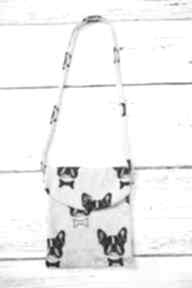 Timosimo - torebka dla dziewczynek dresówka granatowe buldożki na szarym dziecka timo simo