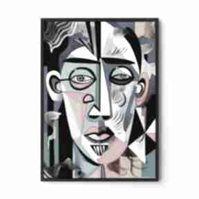 Plakat twarz portret impresjonizm - format 30x40 cm hogstudio