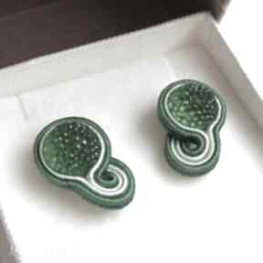 Mini w zieleni - kolczyki samantha sutasz, sztyft