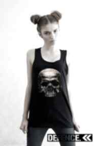 Skull t-shirt black defence koszulki modne