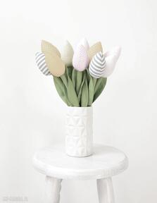 Bawełniane tulipany dom jobuko tulipan, materiałowe, bukiet