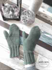 Wełniane rękawiczki merynoski - zielony leśny wool love, wełna, z merynosa, pure, prezent
