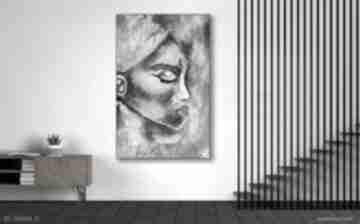 Abstrakcja kobieta wym 80x120 wielkoformatowy obraz na płótnie diana abstract art, duże obrazy