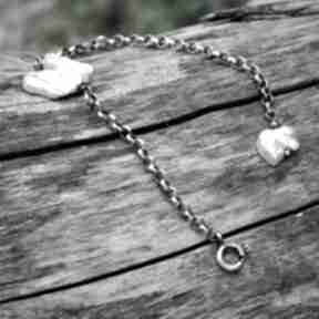 Biwa na łańcuszku - bransoletka magdalena markowicz biwa, perły