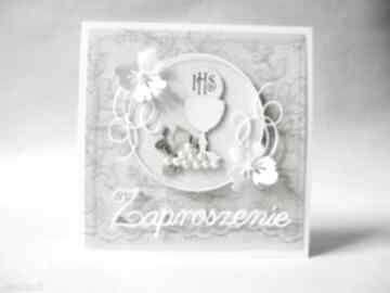 Komunia - pamiątka zaproszenie scrapbooking kartki