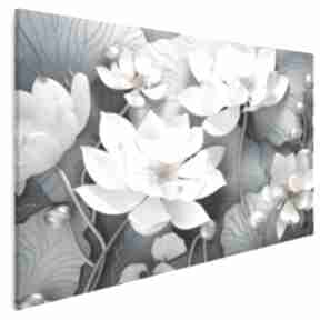 Obraz glamour art deko: stylowy - kwiaty lilie - z kwiatami vaku dsgn