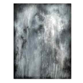 Silver rush, abstrakcja, nowoczesny obraz ręcznie malowany