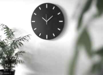 40 cm, zegar ścienny, czarny, nowoczesny zegary silva design