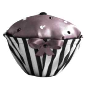 strap&fuchsia box pudełka camshella muffin, cupcake, retro, paski, kryształki