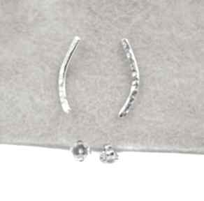 patyczki bijoux by marzena bylicka kolczyki, srebrne łuki, srebro 925, minimalizm, delikatne