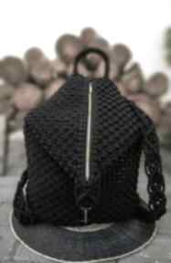 Plecak wykonany not ordinary knott technika makrama, rękodzieło, klasyka, handame
