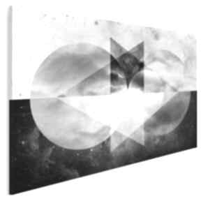 Obraz na płótnie - abstrakcja geometria 120x80 cm 40501 vaku dsgn koła, trójkąty, chmury
