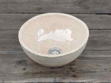 Folkowa - wiejskim stylu, wielokolorowa - gliny umywalka wolnostojąca ceramika