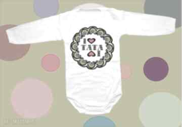 Body niemowlęce i love tata baby gift shop, bluzka, prezent, dziecko, folk