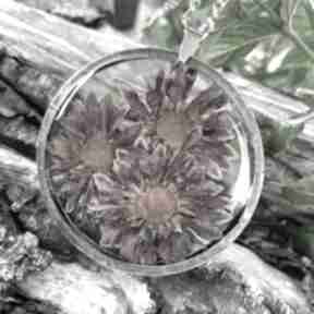 Naszyjnik z suszonymi polnymi kwiatami z417