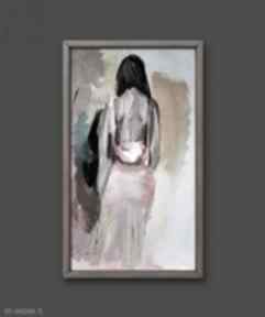 Pinkish - 56x97 galeria alina louka kobieta obraz, plakat, grafika, szkic, duża obrazy