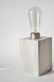 Lampa lampka vintage rustykalna edison drewno dom shaden interior design