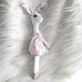 Dekoracja tekstylna zajączek wielkanocny dla dziecka e piet królik, szyty, dziewczynka