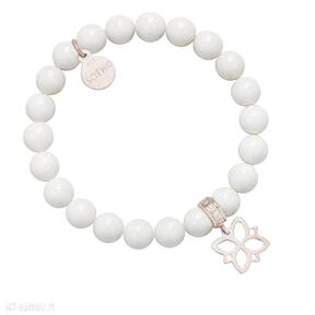 perły swarovski® crystal z sotho bransoletka, ecru, biała, różowe, złoto