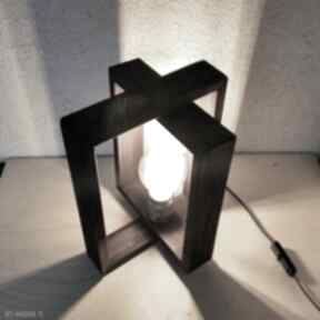 Lampa lampka drewniana loft, oświetlenie